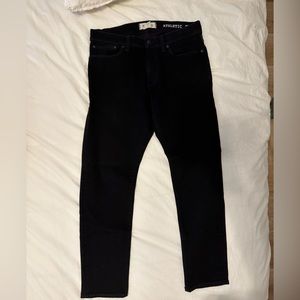 Madewell men’s athletic slim black jeans